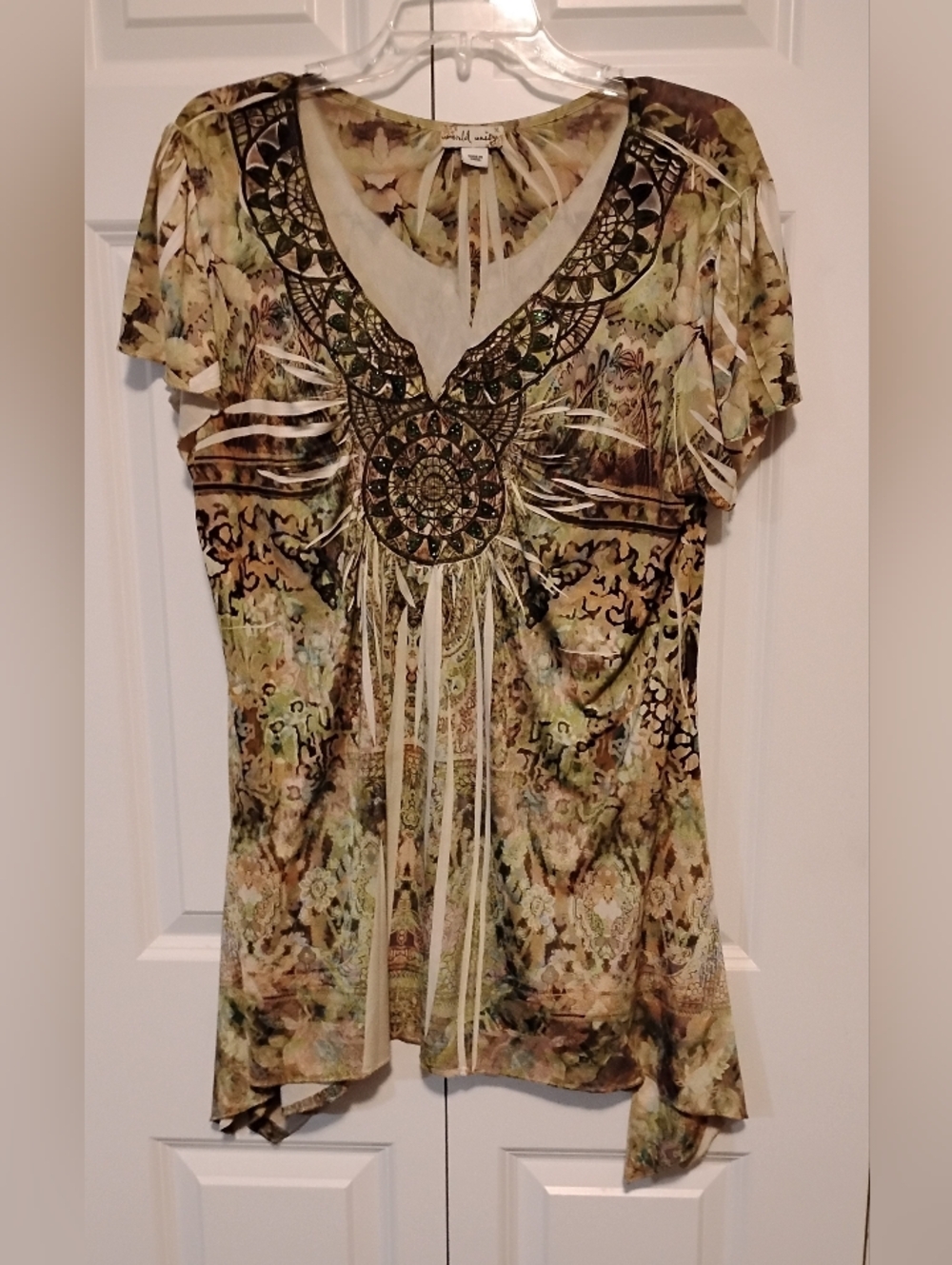 World Unity multicolor blouse size XL